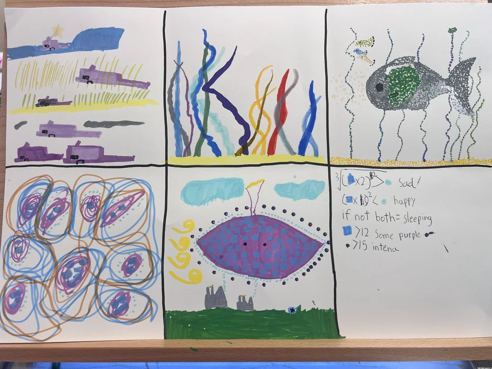 Student artwork from Creative Foundations