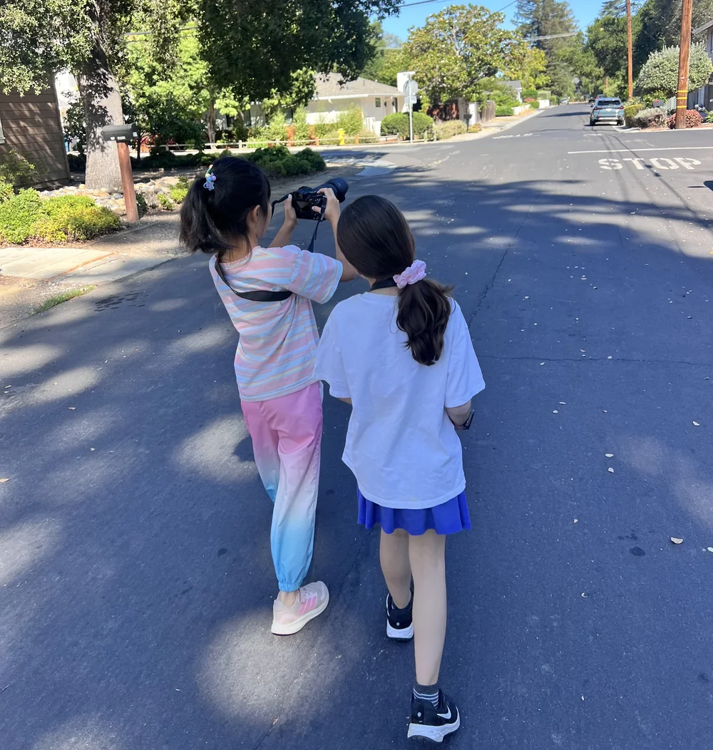 Students exploring photography
