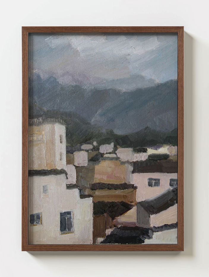 Student color painting from the Portfolio Studio